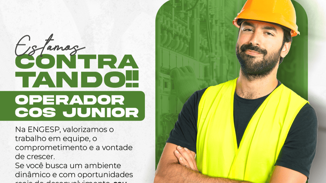 Vagas para Operador COS Júnior