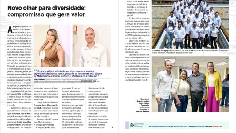 Engesp é Destaque em Edição Especial da Revista Goiás Industrial sobre Inclusão e Diversidade