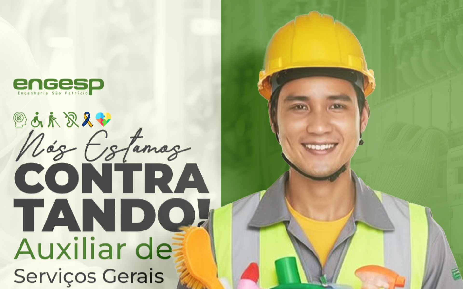 Oportunidade: Auxiliar de Serviços Gerais (ASG)