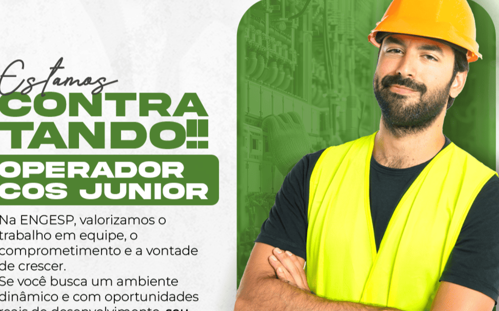 Vagas para Operador COS Júnior